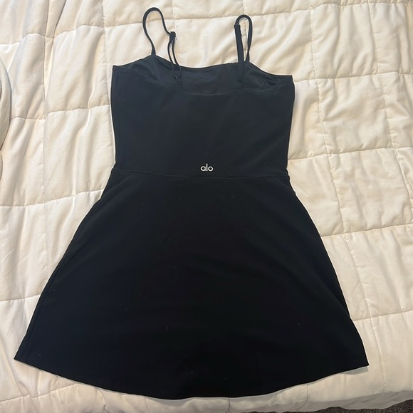 ALO Yoga Black Mini Dress - Picture 8 of 9